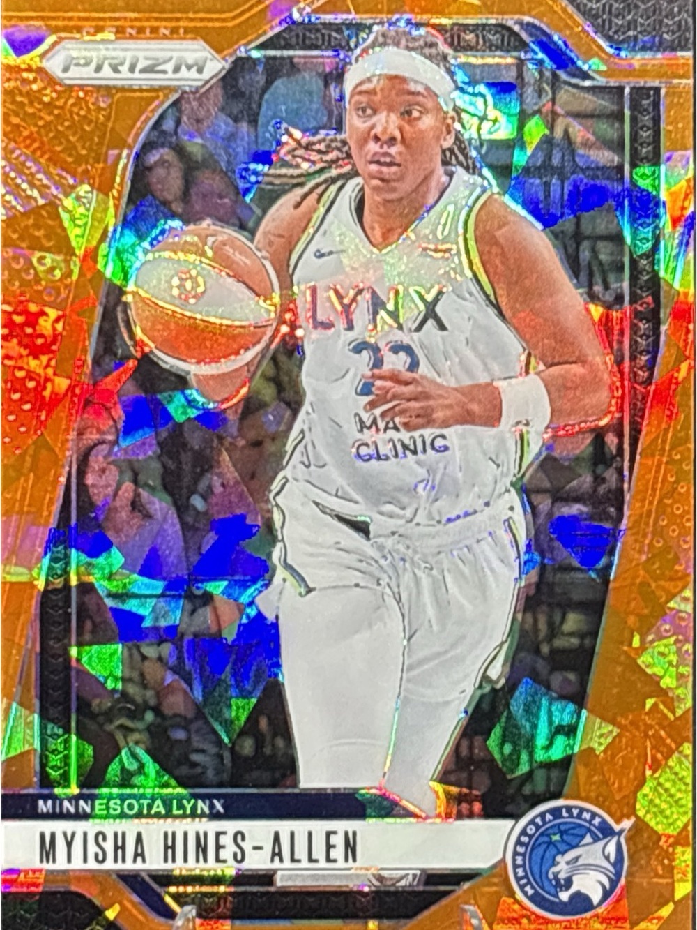 Panini Prizm Myisha Hines-Allen Holo Orange Prizm Basketball Card